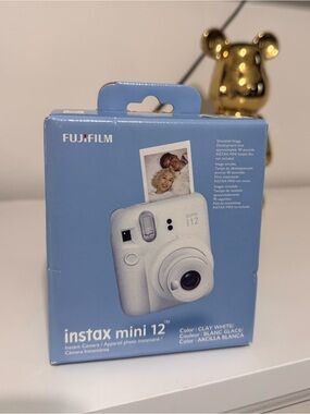 Instax Mini 12 Instant Camera - Clay White (Fujifilm)